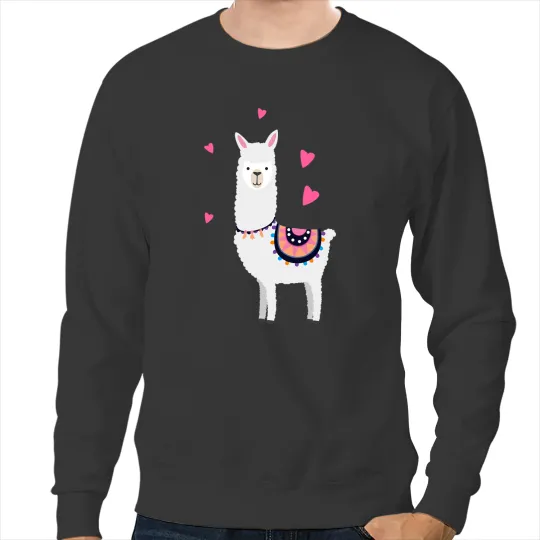 Lama Llama Last Minute Hanukkah Alpaca Llama Lovers Sweatshirts