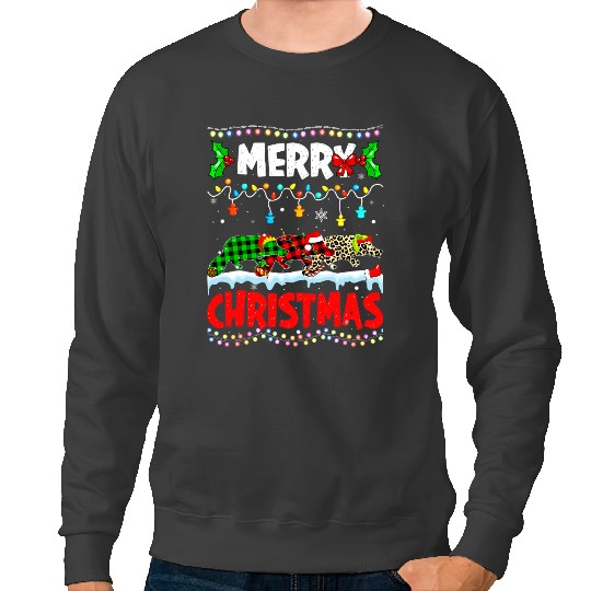 Platypus Gift Merry Christmas Funny buffalo plaids Platypuses Animals xmass Sweatshirts