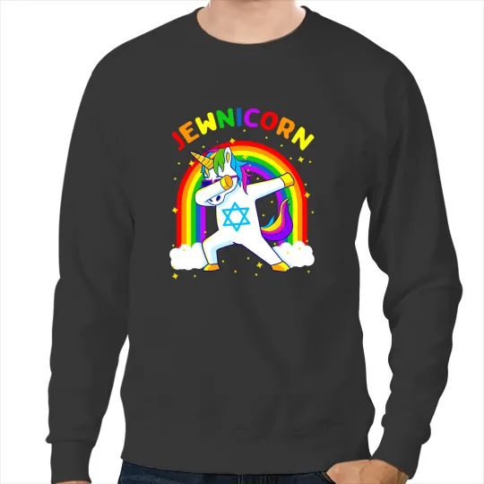 Unicornss Jewnicorn Hanukkah Dabbings Unicorns Chanukah Women Girls Gift Sweatshirts
