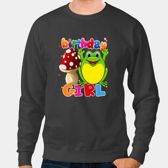 Frog Gift Birthday Girl Its my birthday Girl Frog Party Sweatshirts