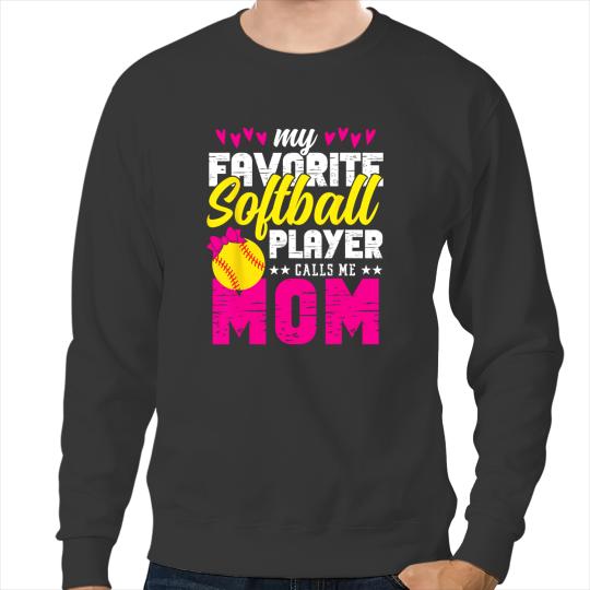 Softball Gift Funny Softball Mom Daughter Practice Proud Parents Sweatshirts