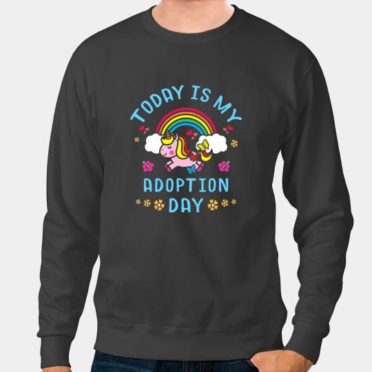 Unicornss Adoption Gotcha Day Adopted Son Daughter Unicorns Lover Sweatshirts