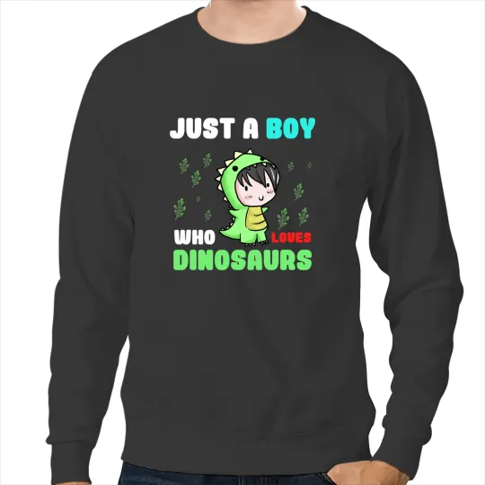 Dinosaur Dino Dino Family Siblings TRex Love Tyrannosaurus Rex Boy Kid Sweatshirts