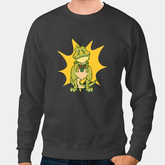 Dinosaur Dino Dino Photograph Tyrannosaurus Rex Photographer Dinosaur Camera Photo Sweatshirts