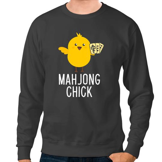 Chicken Poultry Womens Mahjong Chick Player Board Game MahJongg China Solitaire Sweatshirts