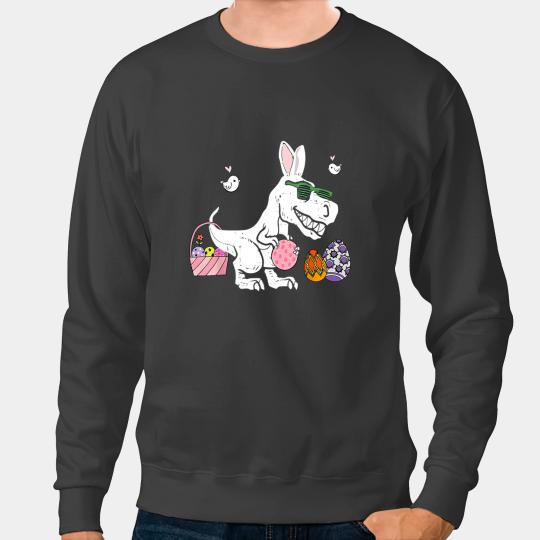 Dinosaur Dino Easter Basket Bunny Dinosaur TEE T Rex Chocolate Easter Egg Sweatshirts