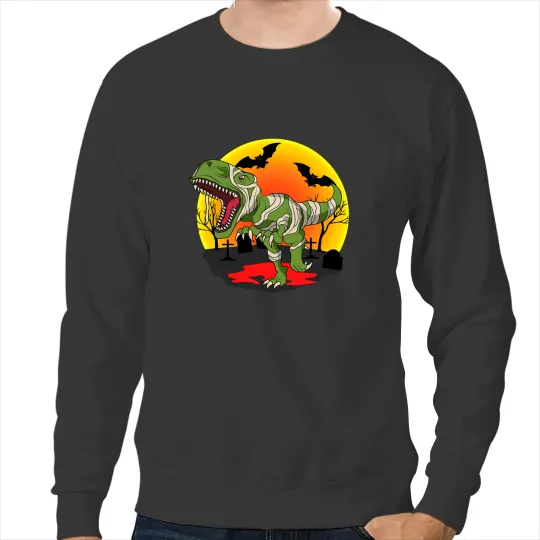 Dinosaur Dino Halloween TRex Mummy Tyrannosaurus Rex Dinosaur Dino Sweatshirts