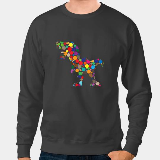 Dinosaur Dino Dot Day Dinosaur Colorful Trex Dinosaur polka Dot Boys Kids 2 8 Sweatshirts