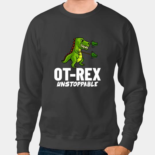 Dinosaur Dino Dino Mental Health Warrior OT Rex Occupational Therapy Assistant Mental Health Sweatshirts