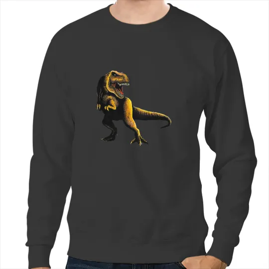 Dinosaur Dino tyrannosaurus rex jurassic dinosaur trex monster logo Sweatshirts