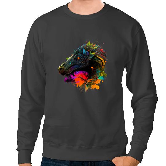 Dinosaur Dino Velociraptor Spirituality Sweatshirts