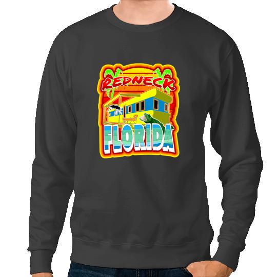 Alligator Animals Redneck Sun Florida Mosquito Alligator Trailer Funny Novelty Crocodile Sweatshirts