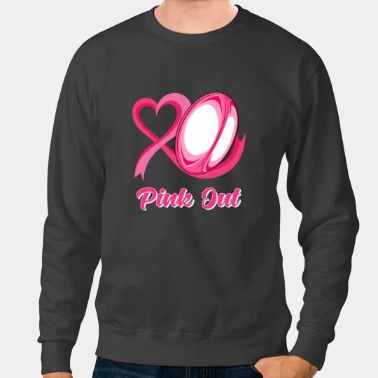 Leopard Pink Out Rugby Tackle Breast Cancer Awareness 1 Sweatshirts