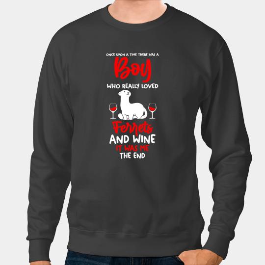 Ferret Gift Beer Mens A boy who love beer and ferrets Sweatshirts