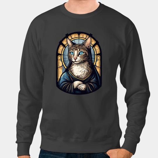 Cat Paws Mona Lisa Meowna Lisa Cat Lover Cat Owner Cat Mom Dad 32 Sweatshirts