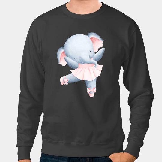 Discover Elephants Lover Artistic Ballet Ballerina Pointe Barr Graphic Sweatshirts