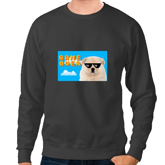 8Bit Game Over Chow Chow Sweatshirts
