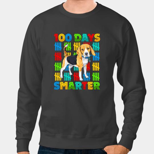 Discover 100 Days Smarter Beagle Dog Lovers 100 Days Of School Kids Sweatshirts
