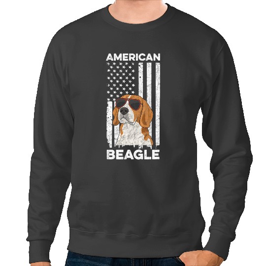 Discover 4th of July Design for a patriotic Beagle Owner Sweatshirts