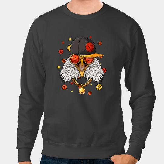Basketball Gift Bald Eagle Basketball Team Bball Player Coachs Sports Baller Sweatshirts