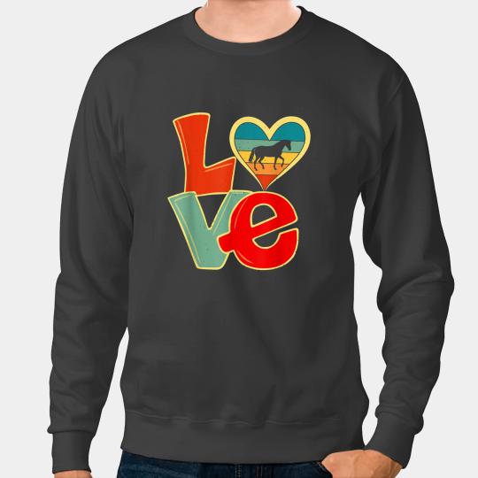 Discover Funny Horse Distressed vintages Horse Lover Farmer Animals Valentines Sweatshirts