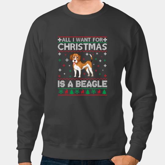 Discover All I Want for Christmas is a Beagle Dog Ugly xmass Sweater Sweatshirts