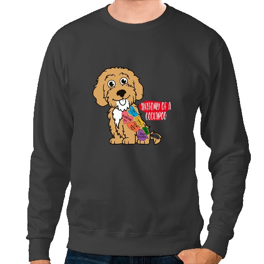 Discover Anatomy Of A Cockapoo Loyalty Sadness Detector Dog Owner Sweatshirts