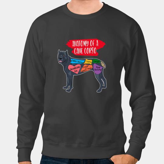 Discover Anatomy Of A Cane Corso Loyalty Sadness Detector Dog Owner Sweatshirts