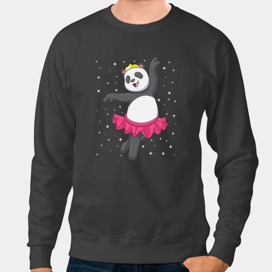 Discover Ballet Gift Funny Bear Ballerina Panda Ballet Dancer Kids Girls Bear Ballerina Balle Sweatshirts