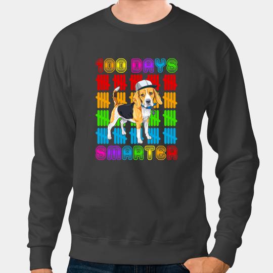 Discover 100 Days Smarter Beagle Dog Lovers 100 Days Of School Kids 3 Sweatshirts