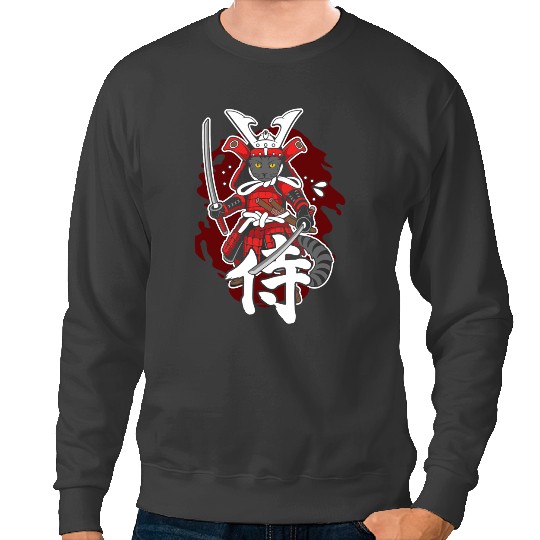 Cat Paws Japanese Samurai Warrior Cat for all Cat Lovers Sweatshirts