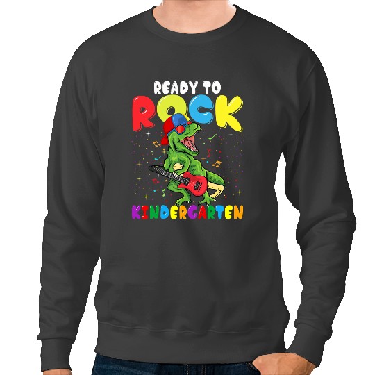 Dinosaur Dino Rock Kindergarten Dinosaur Boys Back To School Sweatshirts