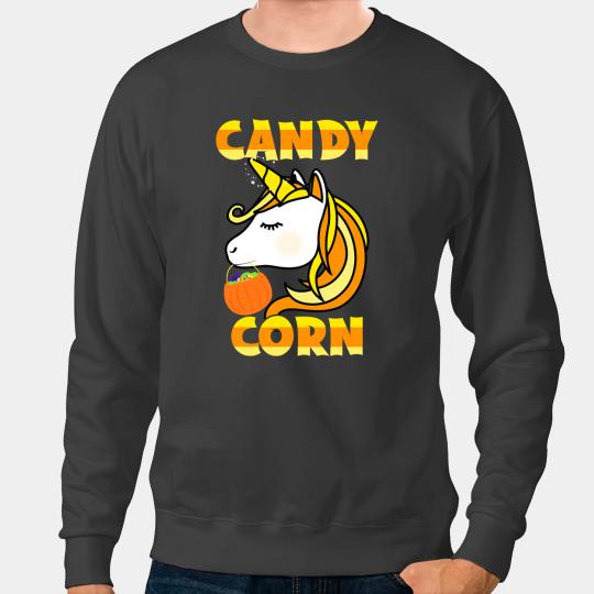 Unicorns Candy Corn Cute Unicorns Candy Unicorns Halloween Sweatshirts