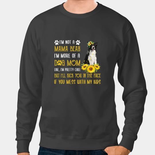 Dog Border Collie Sunflower Border Collie Mom Mothers Day Dog Mom Women Sweatshirts