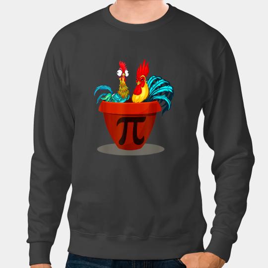 Chicken Poultry Funny Chicken Pot Pi Day Pie Math Lover Geek For Teacher Sweatshirts