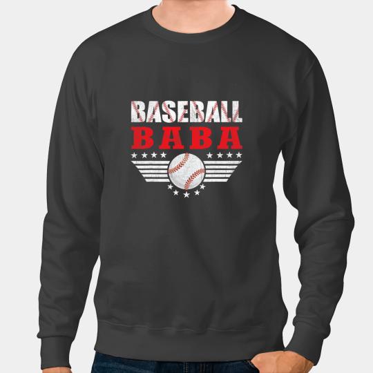Baseball Gift Mens Mens Baseball Baba Funny Sports Players Baba Fathers Day Sweatshirts