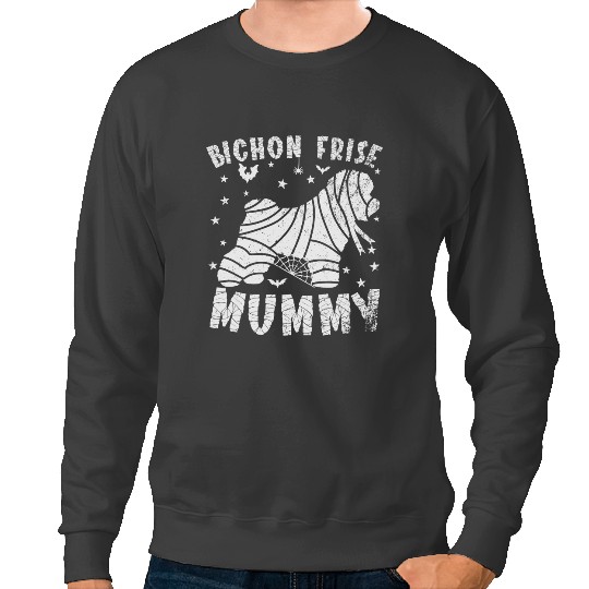 Dog Bichon Frise Mummy Halloween Sweatshirts