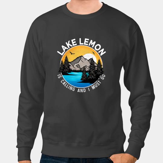 Camping Camp Fishing Boating Camping Lakeview Lake Lemon Camper Sweatshirts