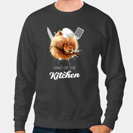 Chow Chow Puppy King of the Kitchen Funny Cooking Dog Chef Sweatshirts