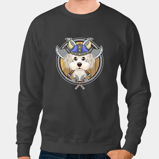 Dog Bichon Frise I Valhalla I Viking Sweatshirts