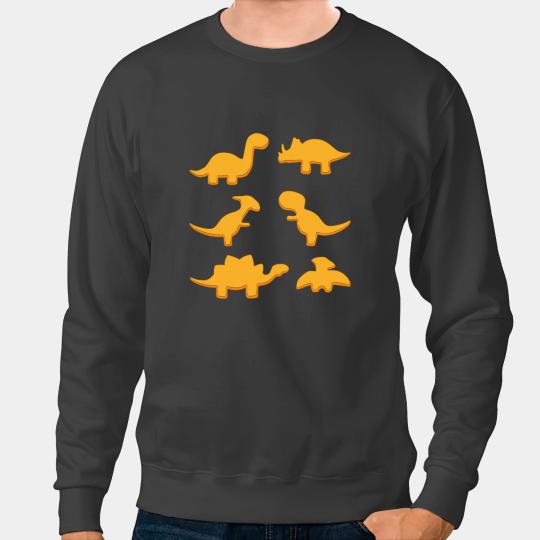 Chicken Poultry Dino Funny Dinosaur Chicken Nugget Design Kids Men Women Nuggets Sweatshirts