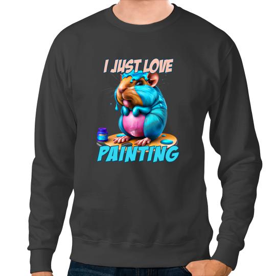 GP Guinea Pig Painting Sweatshirts