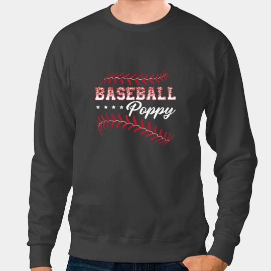 Baseball Gift Poppy Funny Baseball Player Sports Fathers Day Sweatshirts