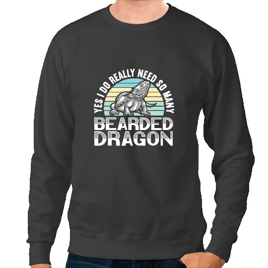 Bearded Dragon Lizard Gecko Reptile Bearded Dragon Sweatshirts