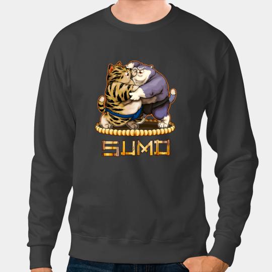Cat Paws sumos Wrestler Japanese Cat sumos Wrestling Sweatshirts