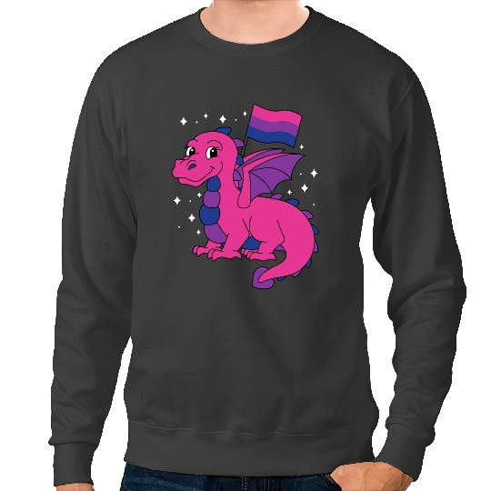 Dragon Animals LGBT Dragon Bisexual Pride Colors LGBTQ History Month Sweatshirts