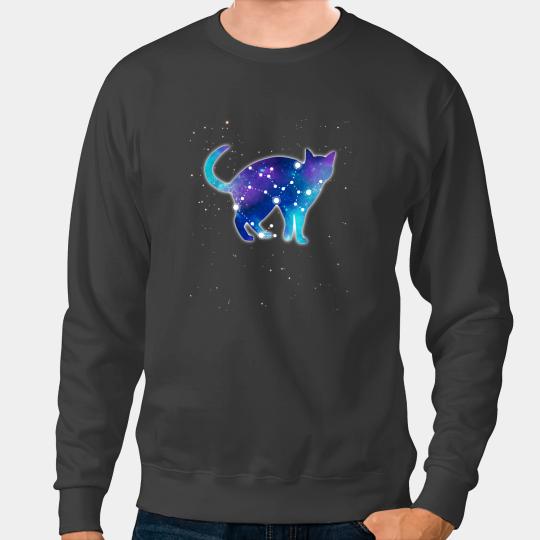 black cats Paws Sagittarius Zodiac Sign Astrology Constellation Sweatshirts