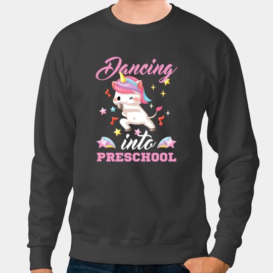 Unicorns Dancing into preschool teacher Unicorns back to school Sweatshirts