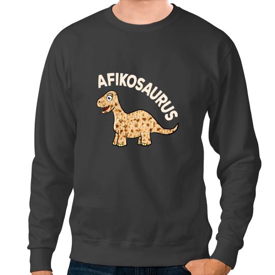 Dinosaur Dino Afiko Tee Hebrew Passover Jewish Funny Sweatshirts