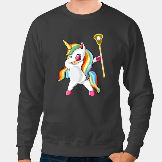 Unicorns Dabbings Girls Lacrosse Funny Lax Sweatshirts